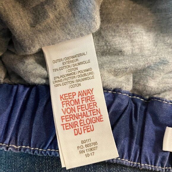 Mini Boden Kids Blue Camouflage Cotton Dark wash Denim Straight Jeans Size 9Y - Picture 7 of 7